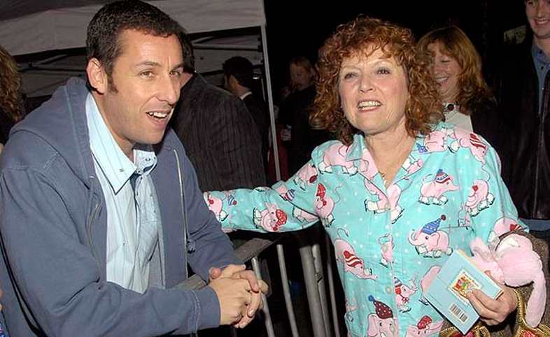 Adam Sandler with his mother, Judith Levine