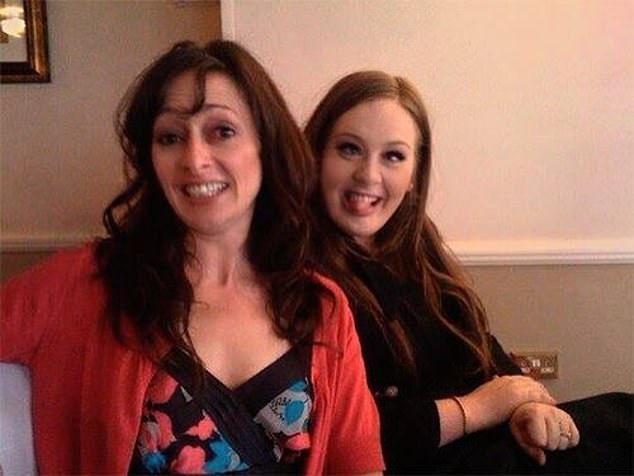 Adele with his mother, Penny Adkins