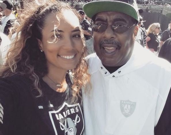 Cheyenne Woods with her father, Earl Woods Jr