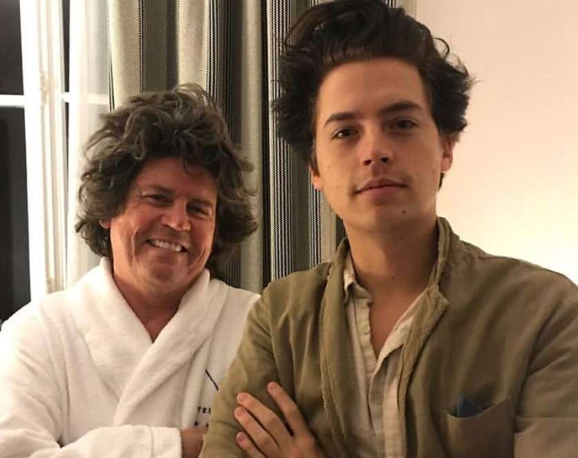 Cole Sprouse with his father, Matthew Sprouse