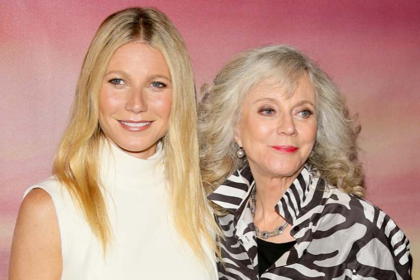 Gwyneth Paltrow with his mother, Blythe Danner