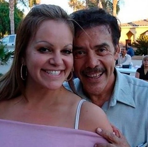 Jenni Rivera with her father, Pedro Rivera