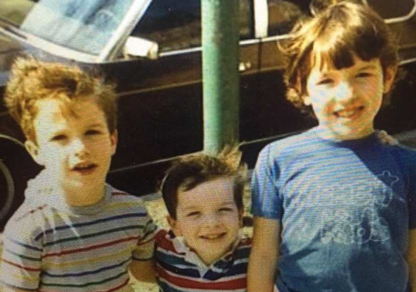 John Mulaney with his siblings in childhood age