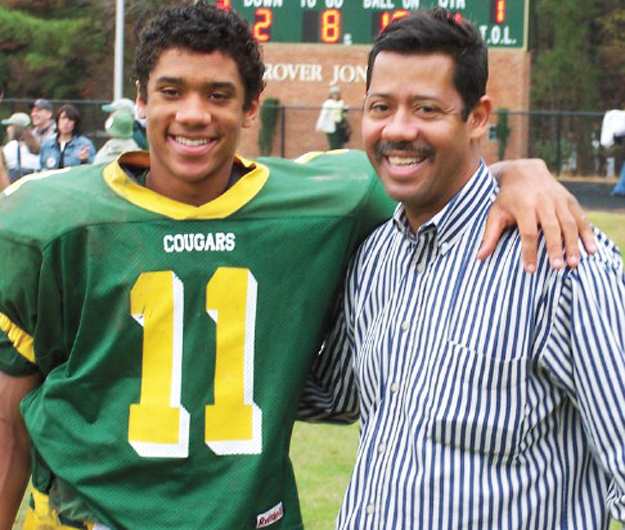 Russell Wilson with his father, Harrison Wilson III