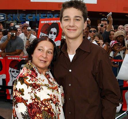 Shia LaBeouf with his mother, Shayna Saide 