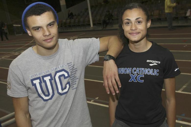 Sydney McLaughlin with her brother, Taylor