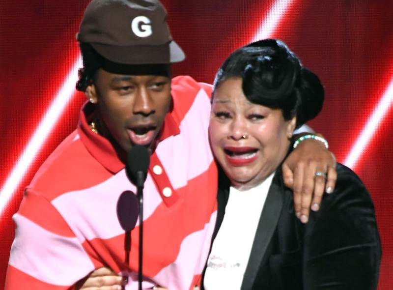Tyler, the creator with his mother, Bonita Smith