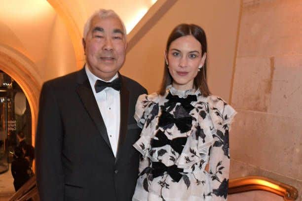Image of Alexa Chung with her father, Philip Chung