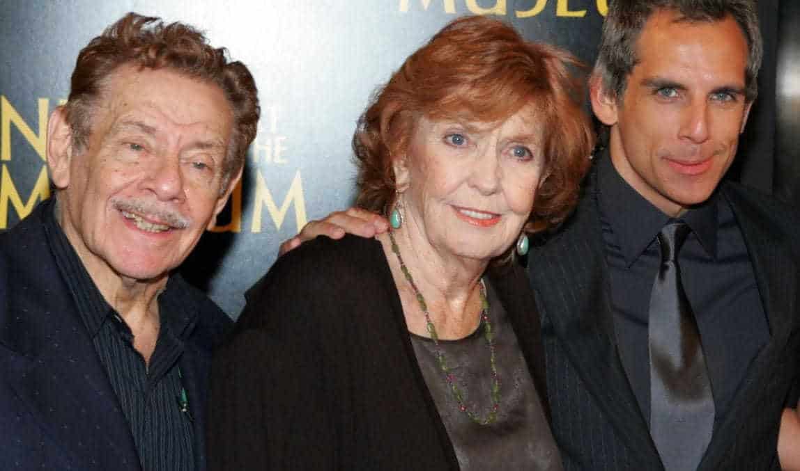 Image of Ben Stiller with his parents, Jerry Stiller and Anne Meara