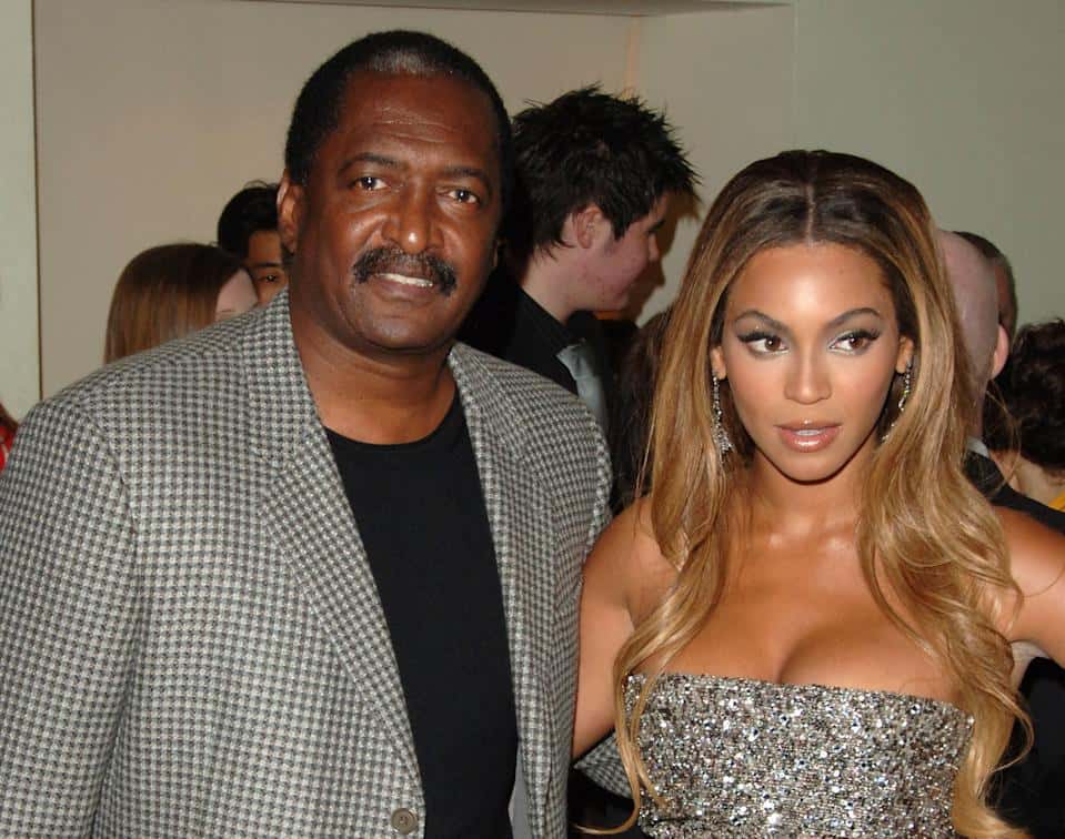 Image of Beyonce with her father, Matthew Knowles