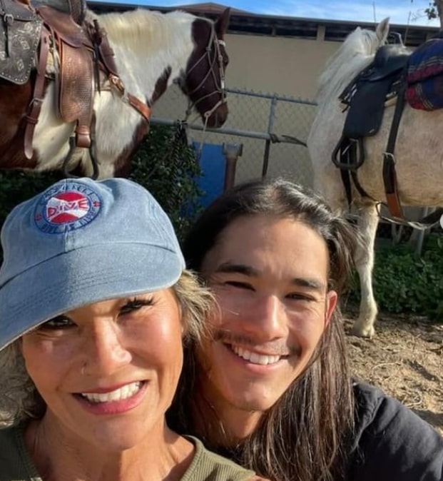 Image of Boobo Stewart with his mother, Renee Stewart