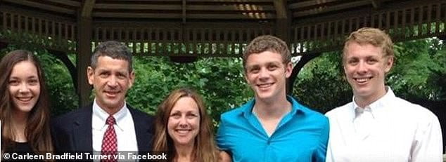 Image of Brock Turner with his family