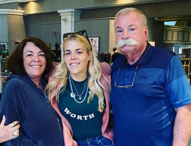 Image of Busy Philipps with her parents, Barbara and Joseph Philipps
