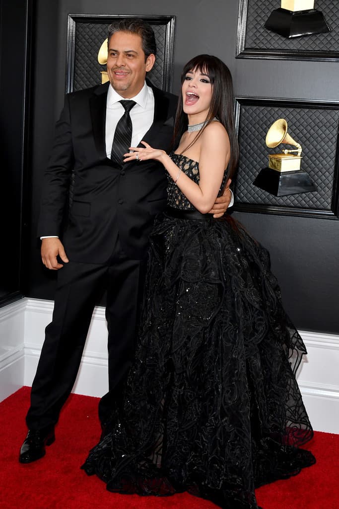 Image of Camilla Cabello with her father 