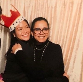 Image of Cassie Ventura with her mother, Stacey Hobson