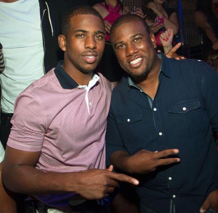 Image of Chris Paul with his brother, CJ Paul