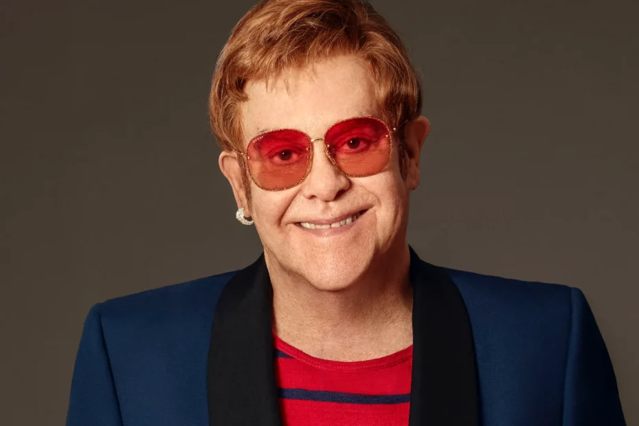 Image of Elton John an English singer, pianist and composer.