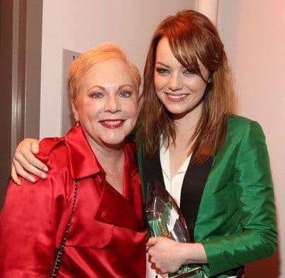 Image of Emma Stone with her Mother 