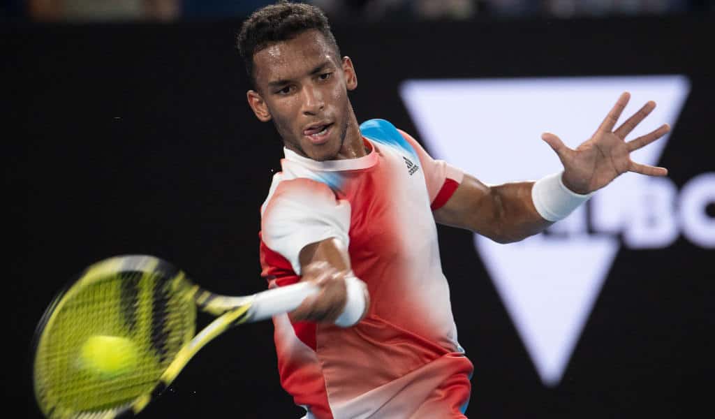 Image of Felix Auger Aliassime, one of the youngest player to reach top 20 in tennis