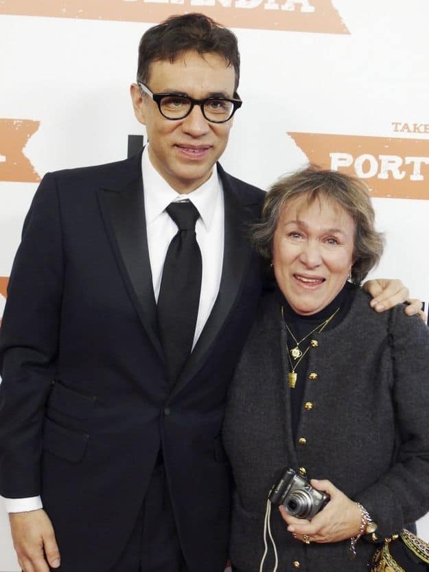 Image of Fred Armisen with his mother, Hildegardt Mirabal