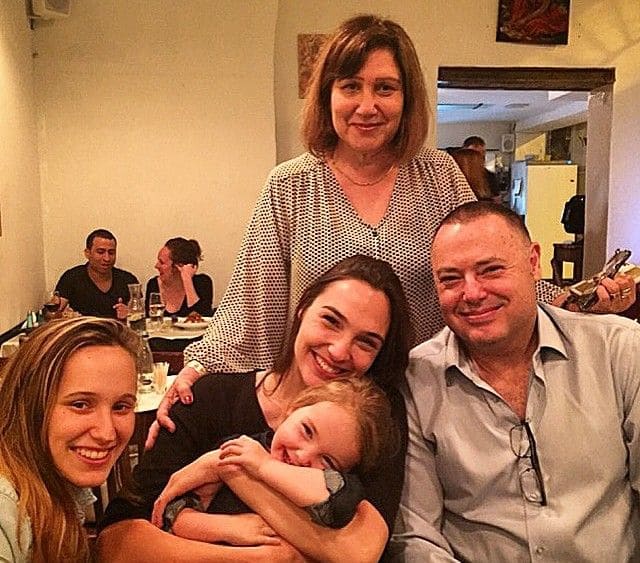 Image of Gal Gadot with her family