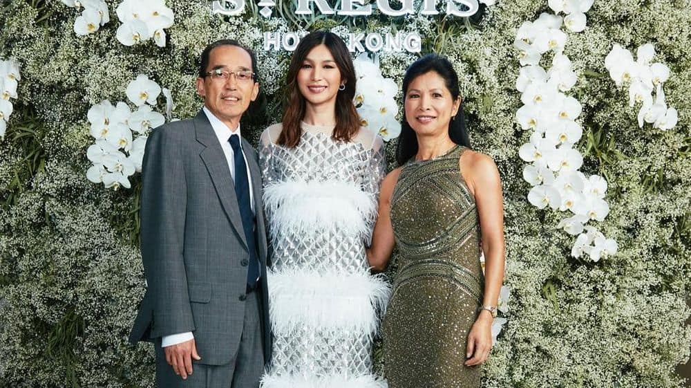 Image of Gemma Chan with her parents