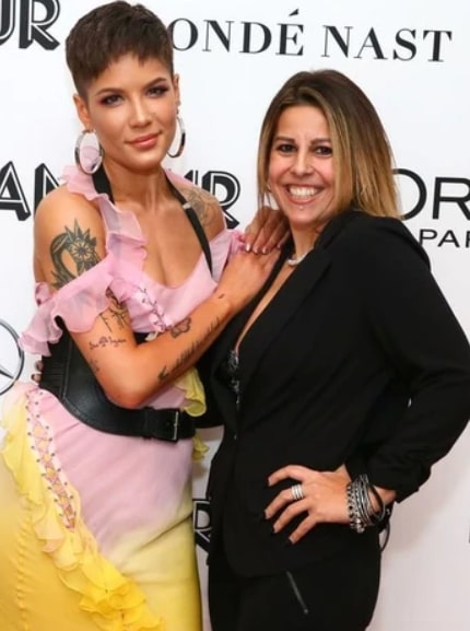 Image of Halsey with her mother, Nicole Frangipane