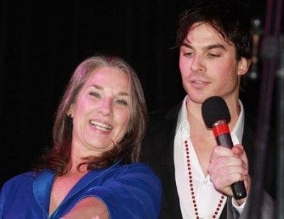 Image of Ian Somerhalder with his Mother 