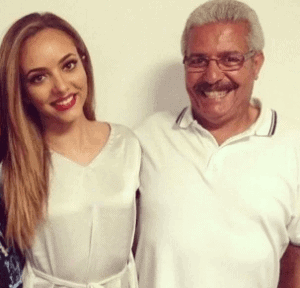 Image of Jade Thirlwall with her father, James Thrilwall