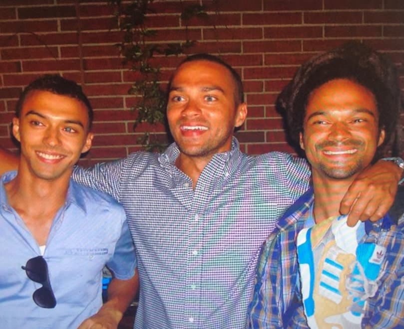 Image of Jesse Williams with his siblings