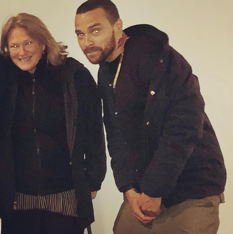 Image of Jesse Williams with his mother, Johanna Chase