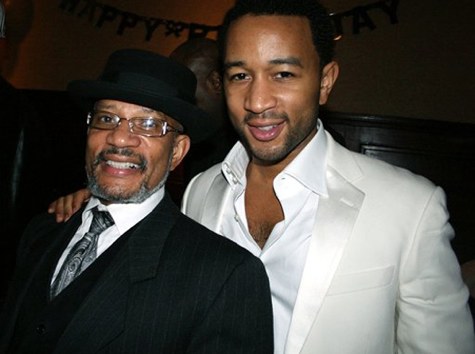 Image of John Legend with his father, Ronald Stephens