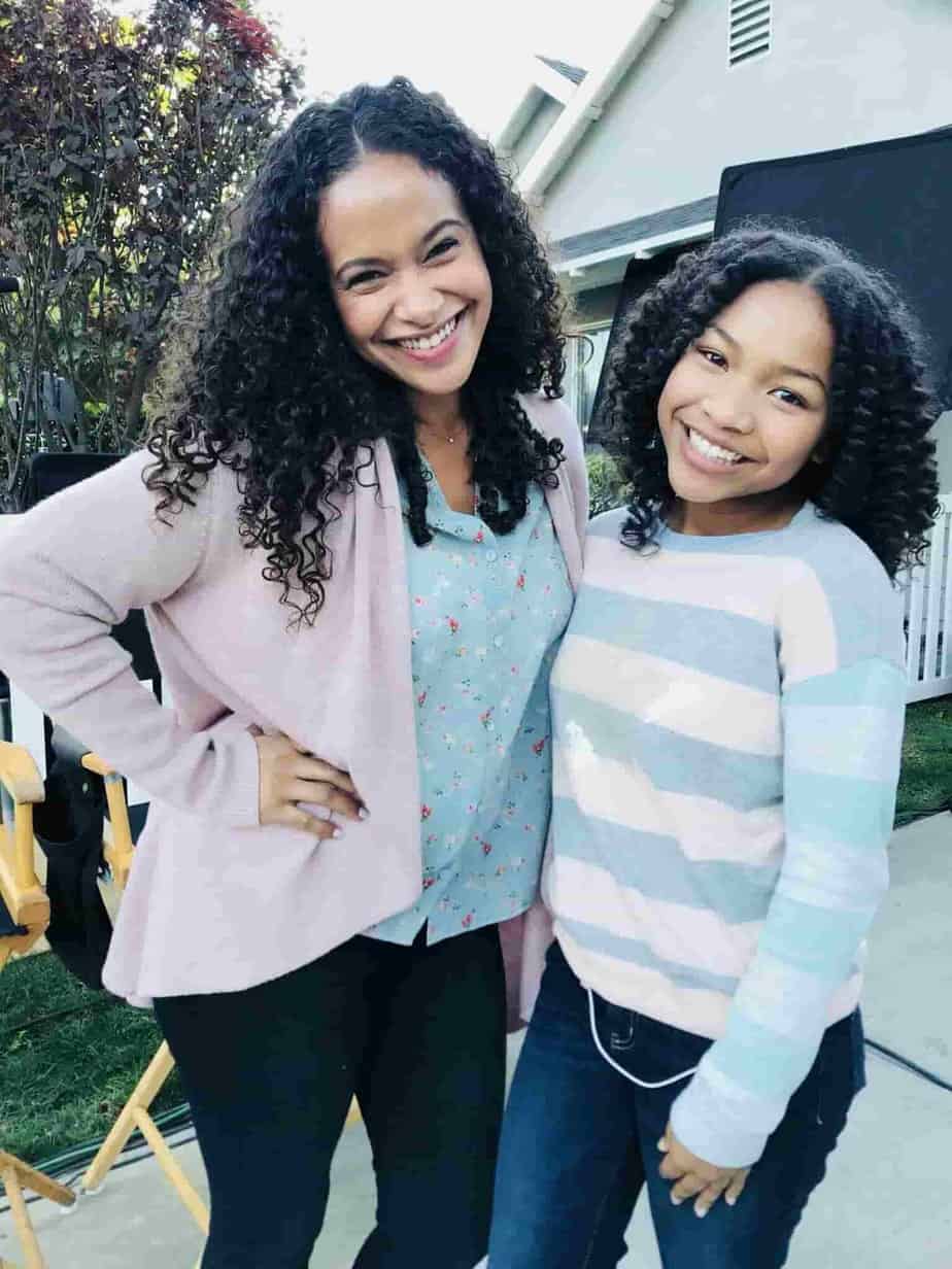 Image of Laya DeLeon Hayes with her mother, Gina Hayes