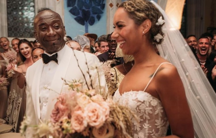 Image of Leona Lewis with her father, Aural Josiah Lewis