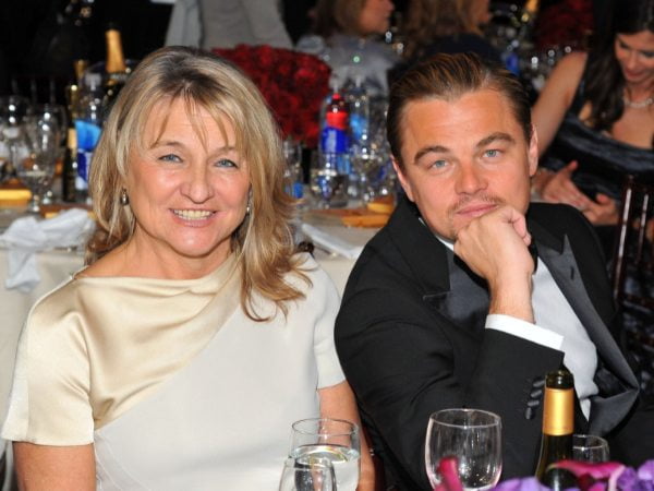 Leonardo DiCaprio with his mother, Irmelin Indenbirken