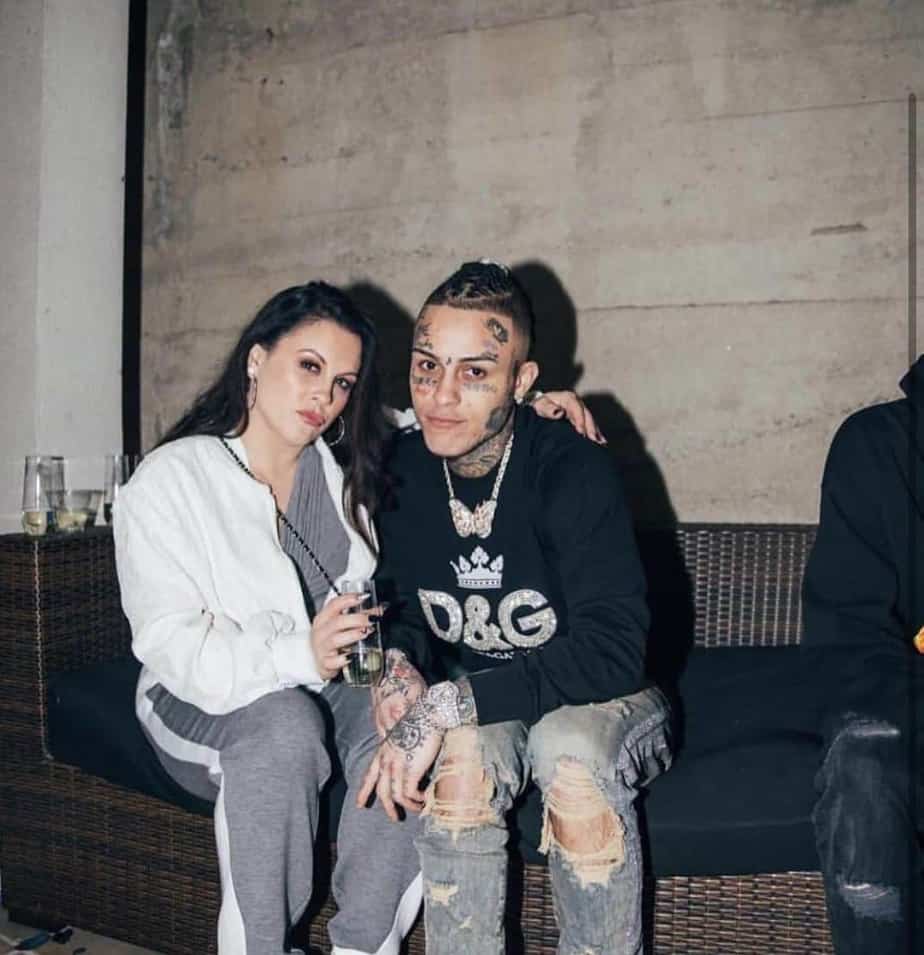 Image of Lil Skies with his mother, Shelby Foose