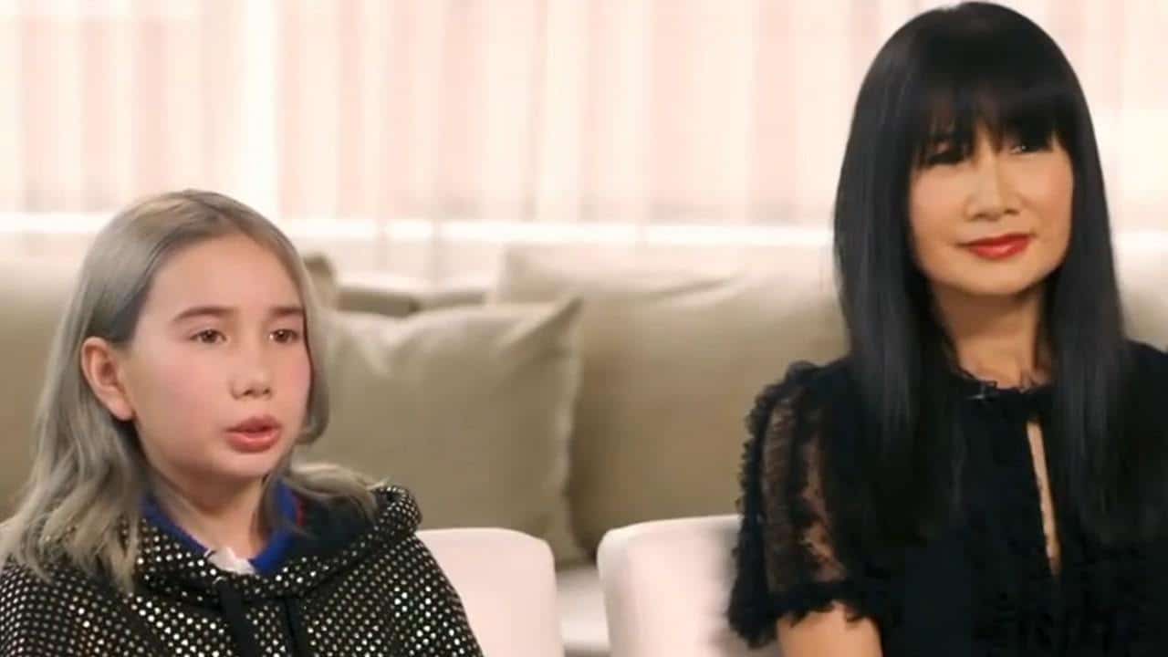 Image of Lil Tay with her mother, Angela Tian