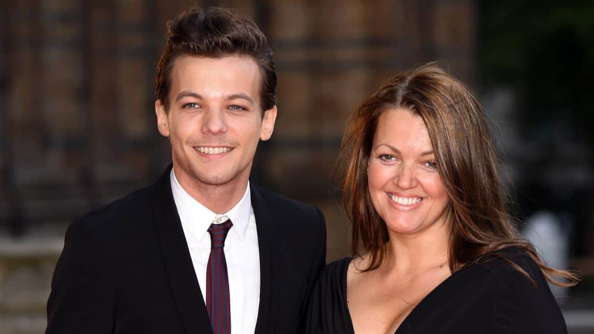 Image of Louis Tomlinson with his mother, Johannah Poulston