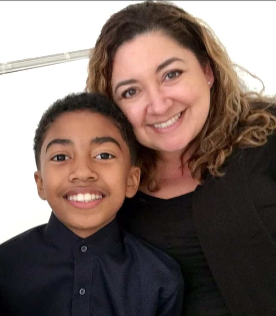 Image of Miles Brown with his mother, Cyndee Brown