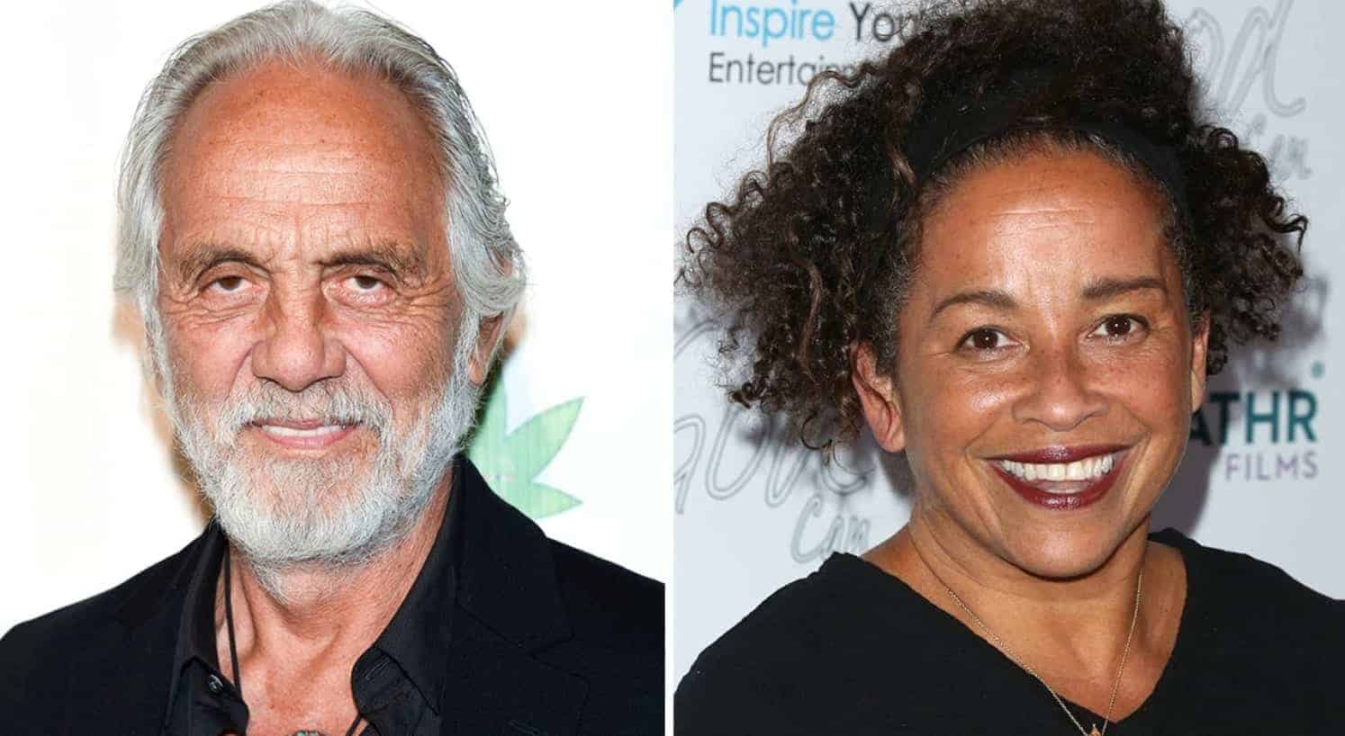 Image of Rae Dawn Chong and her father, Tommy Chong