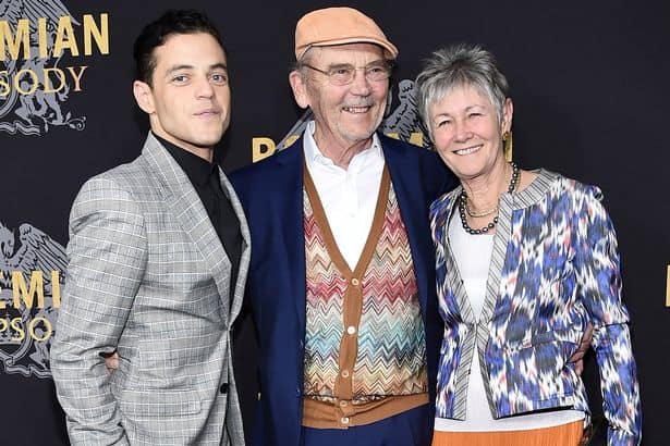 Image of Rami Malek with his Parents 