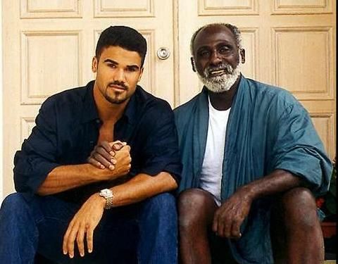 Image of Shemar Moore with his father, Sherrod Moore