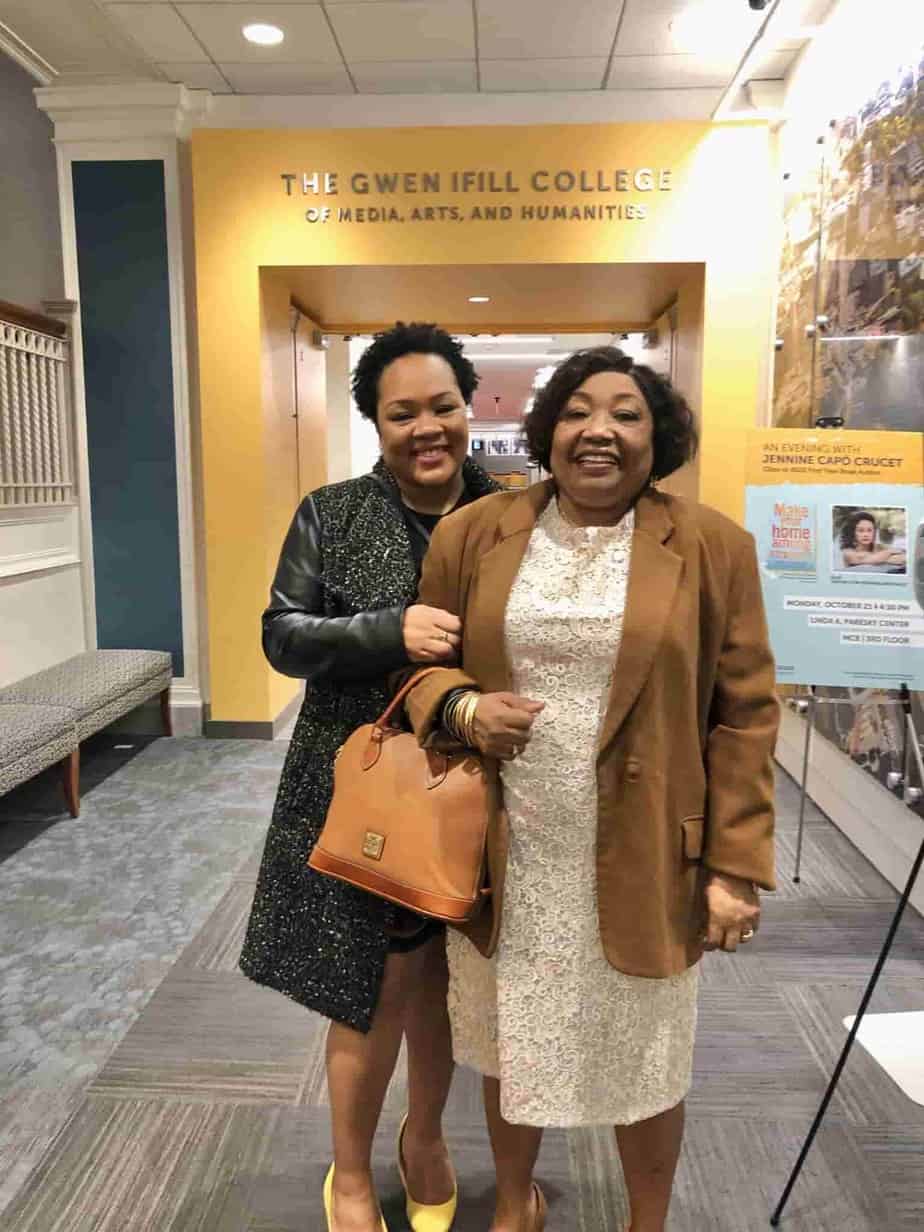 Image of Yamiche Alcindor with her mother