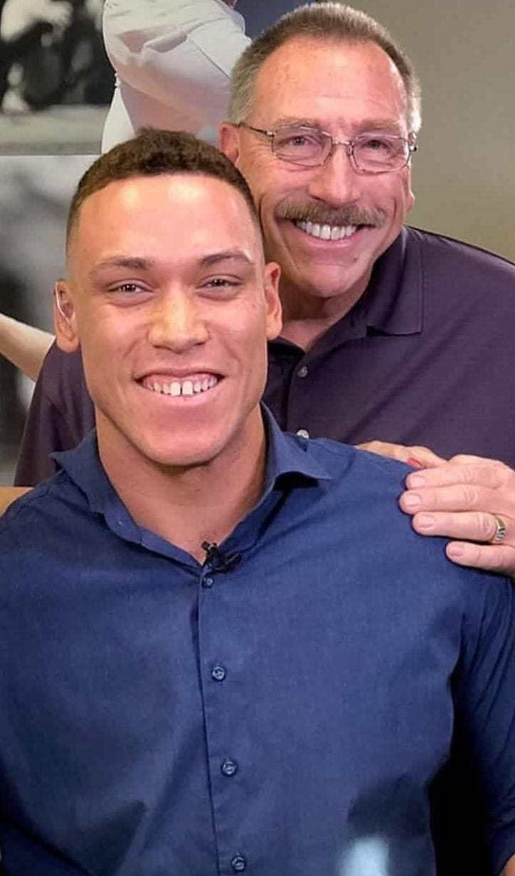 Image of Aaron Judge with his father, Wayne Judge