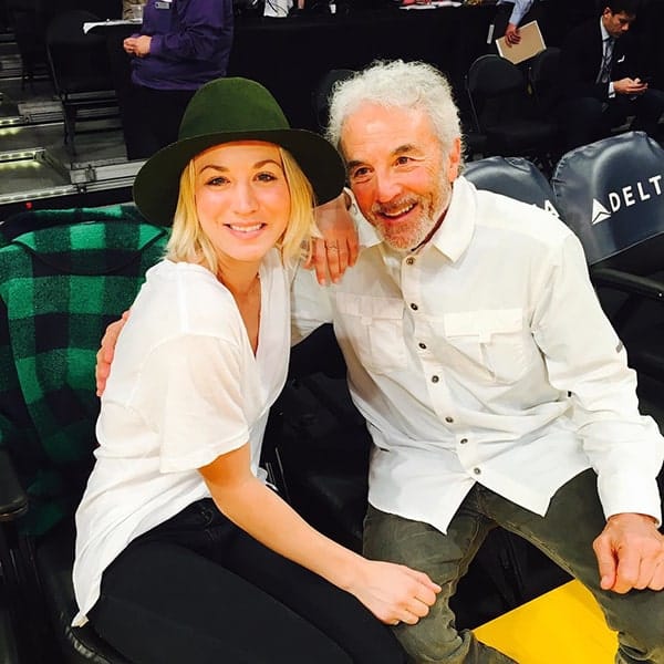 Image of Kaley Cuoco with her father, Gary Carmine Cuoco