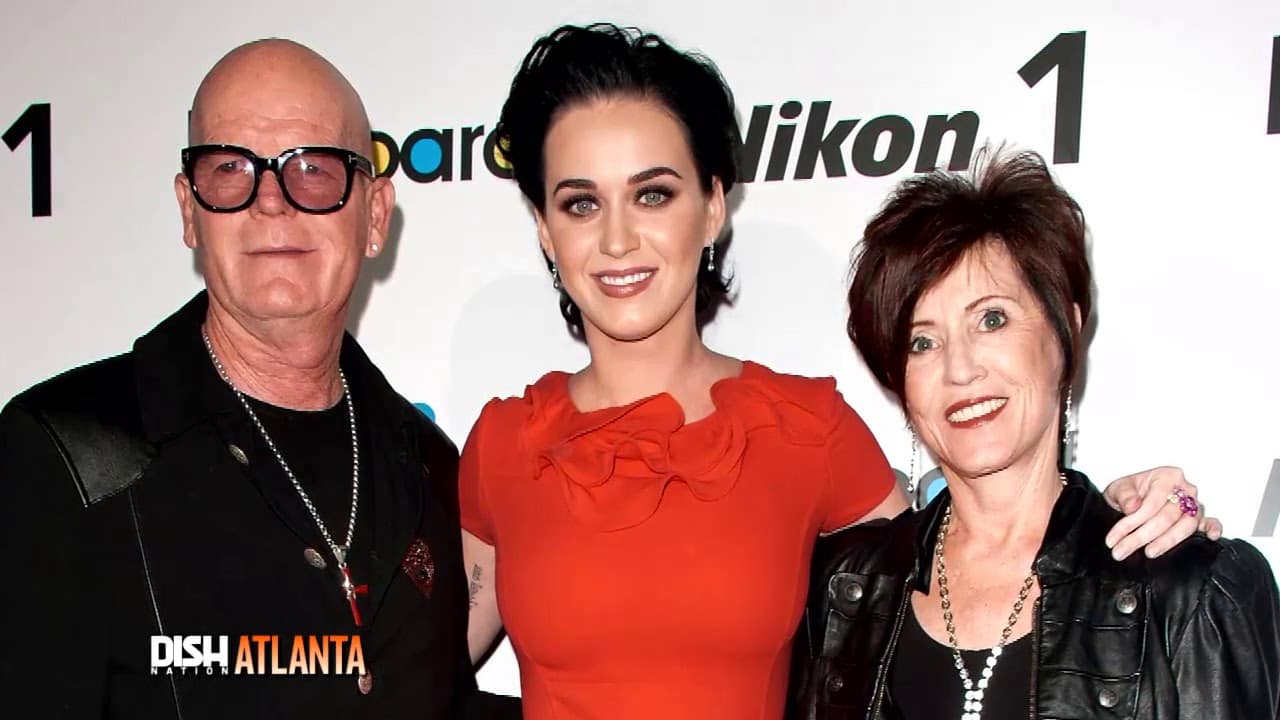 Image of Katy Perry with her parents Mary and Keith Hudson