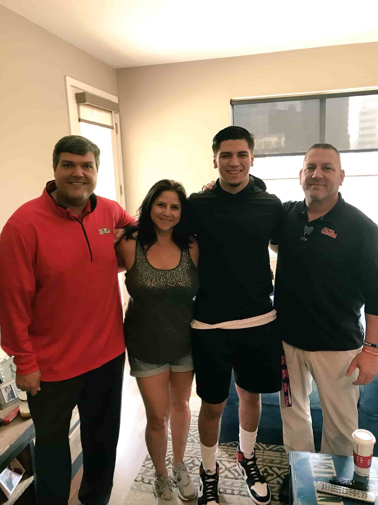 Image of Matt Corral with his family