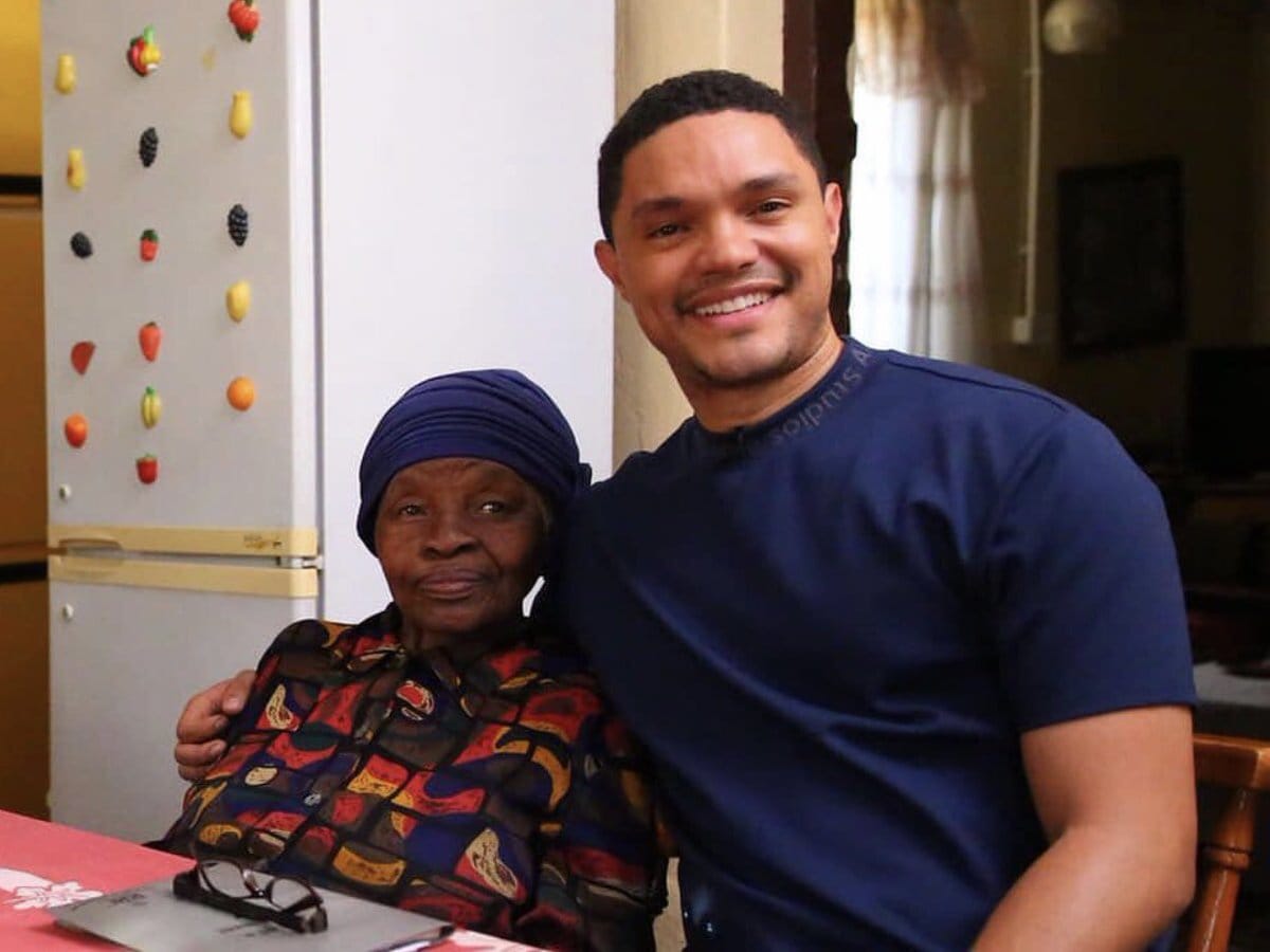 Image of Trevor Noah with his mother Patricia Noah