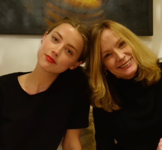 Image of Amber Heard with her mother, Patricia Paige Parsons