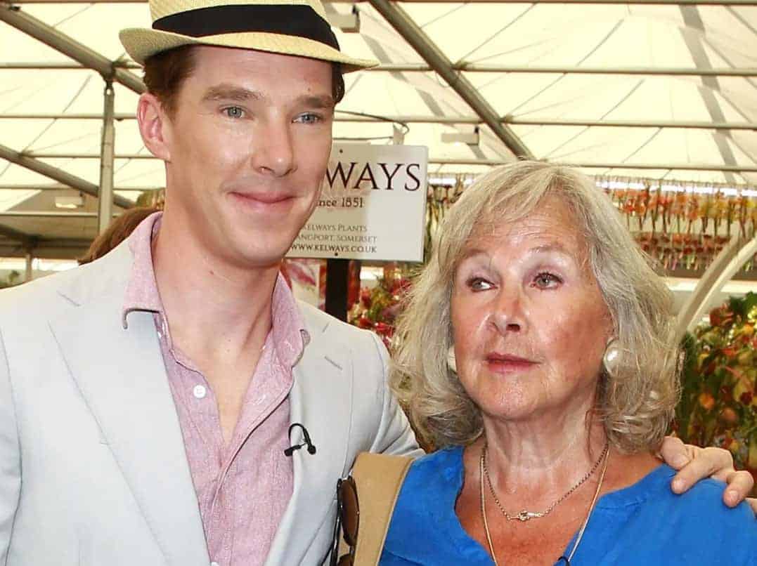 Image of Benedict Cumberbatch with his mother, Wanda Ventham